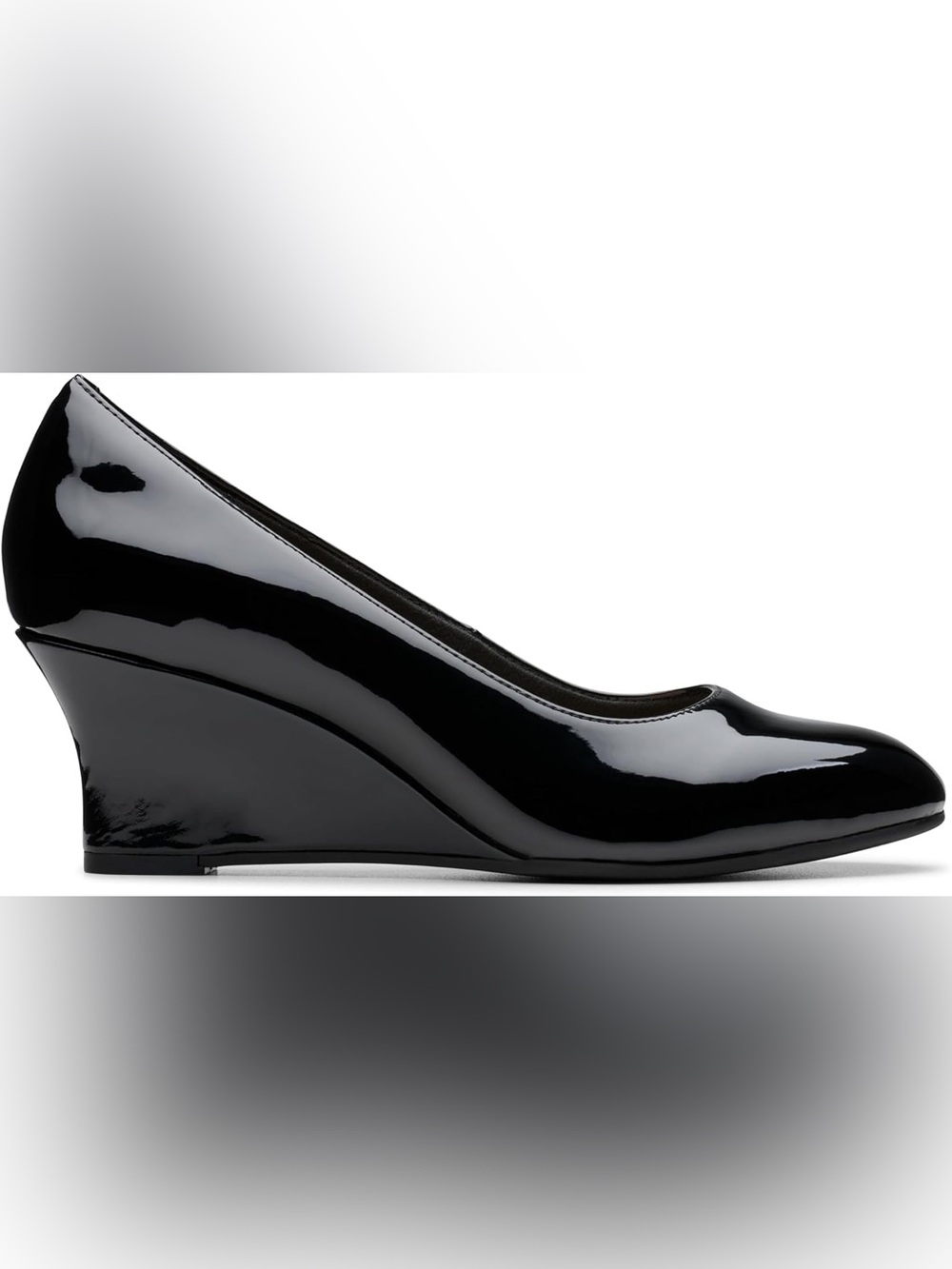 Clarks Women's Collection Olivette Cultured Pearl Pumps - Black Patent Synthetic - Picture 6 of 6